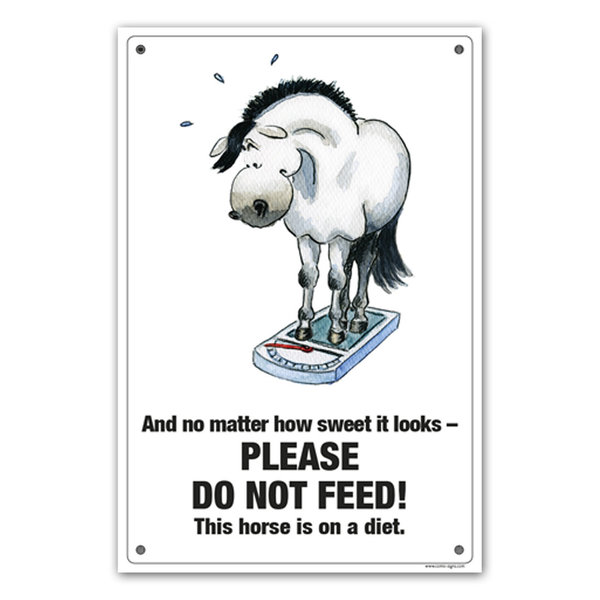 stable  plate "diet horse"