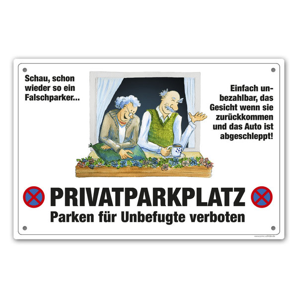 Schild "Privatparkplatz"